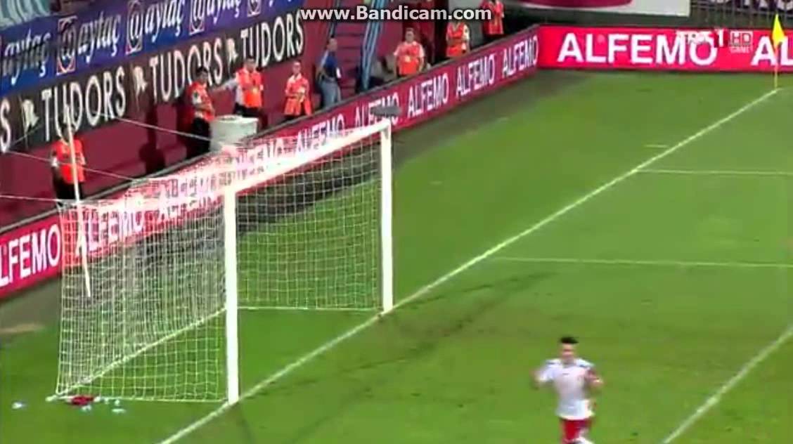 Trabzonspor - Rabotnicki 1:1 Goal Markoski 06/08/2015