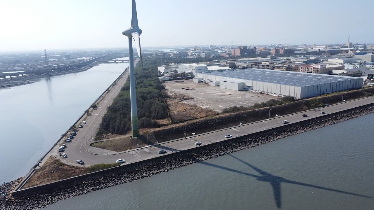 空拍鹿港北堤