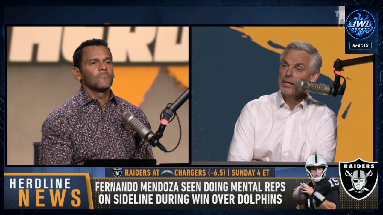 Las Vegas Raiders тренируют Мендозу на бровке? Реакция Колина Каухерда | THE HERD | НФЛ