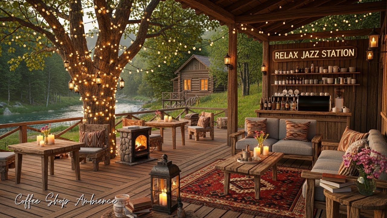 Calm Morning Jazz at Cozy Cafe Ambience 🎶 Relaxing Jazz Background Music for Studying, Working🎵
