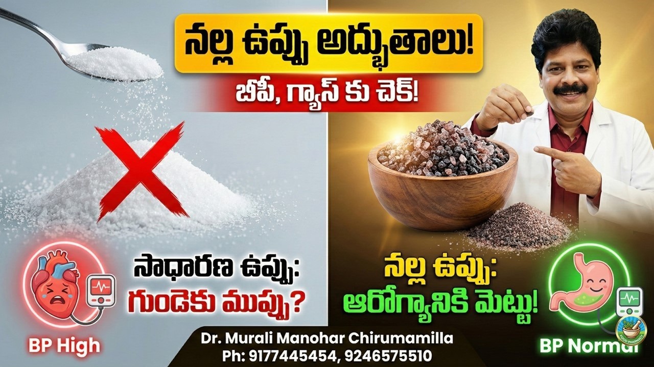 నల్ల ఉప్పుతో ఎన్ని ఉపయోగాలో తెలుసా?  know how many uses there are for black salt? Dr. Murali Manohar