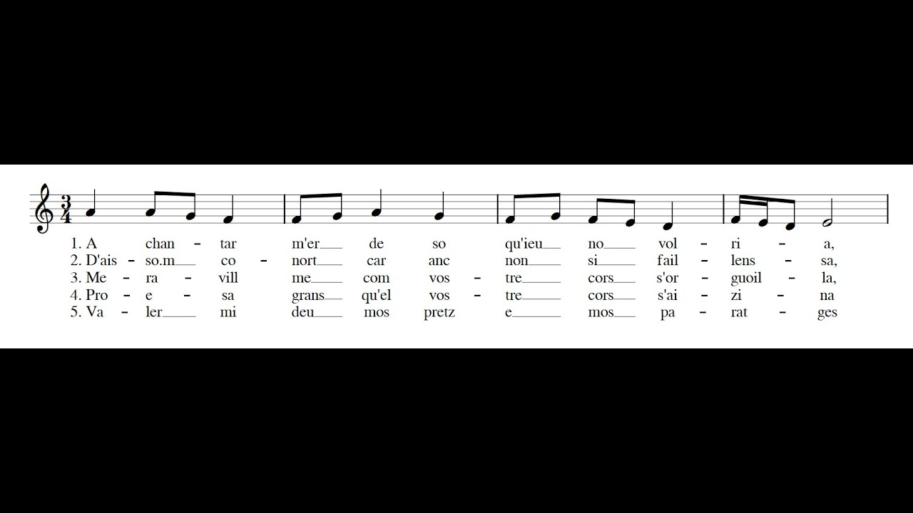 COMTESSA BEATRIZ DE DIA: A chantar m'er de so PDF SCORE