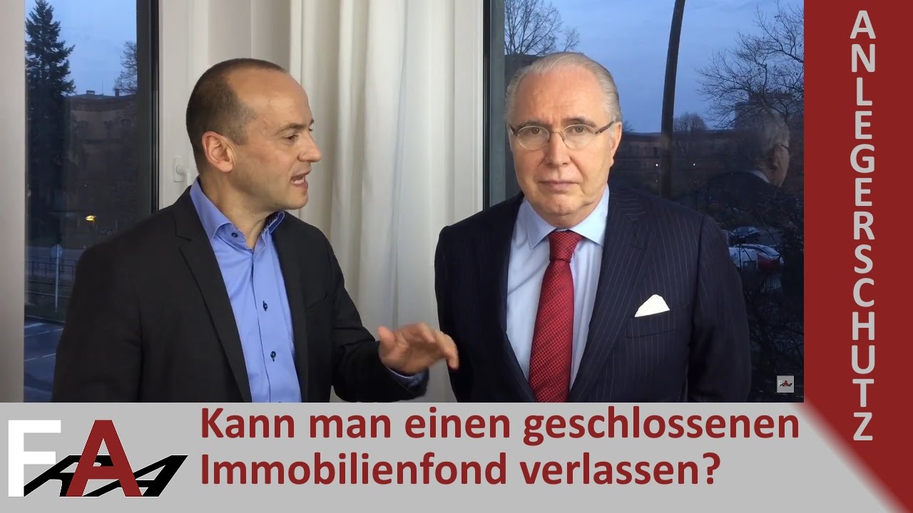 Wie kommt man aus geschlossenen Immobilienfonds heraus? I mit Anlegeranwalt Jochen Resch