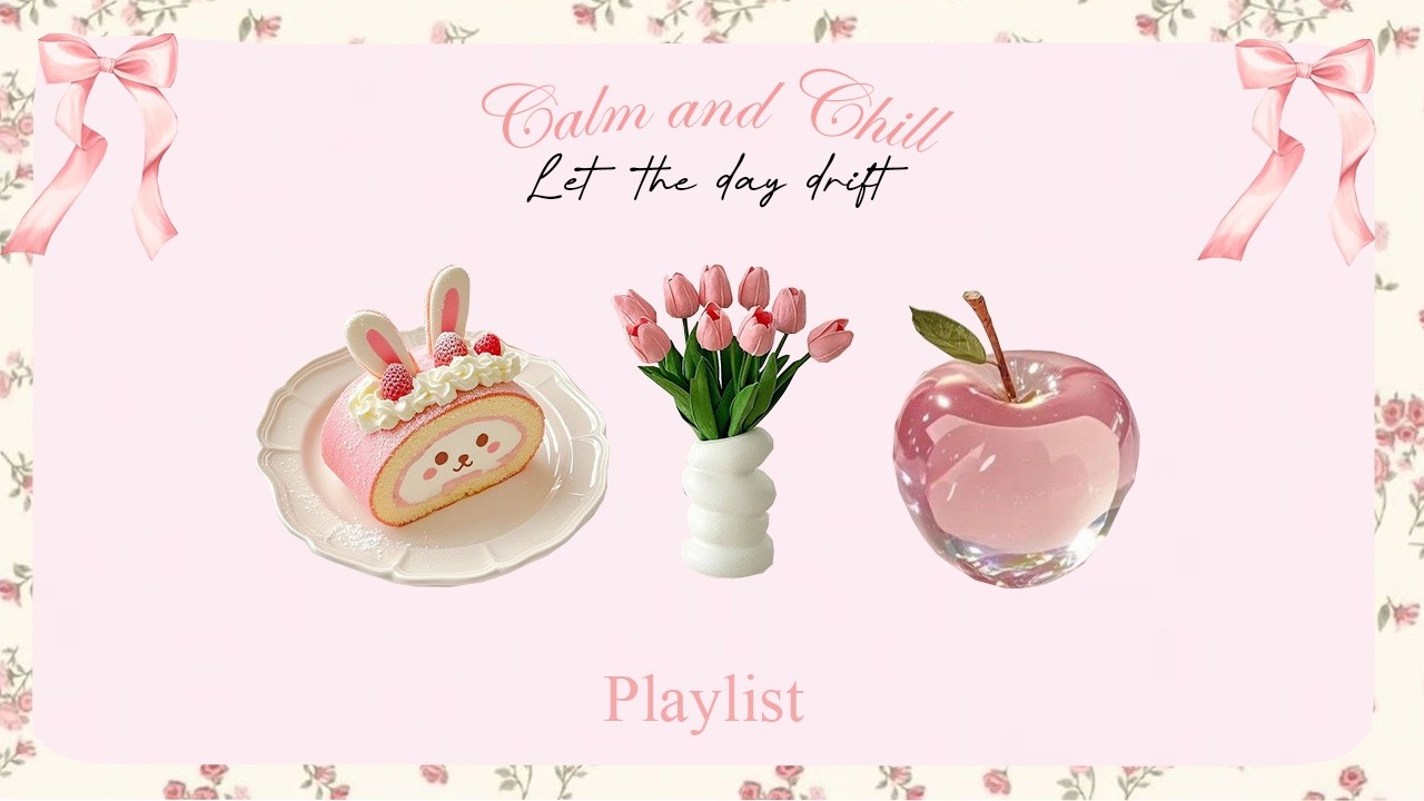 [Playlist] Soft Pink Afternoon 🌸 | Cozy Lofi for Relax • Gentle Moments