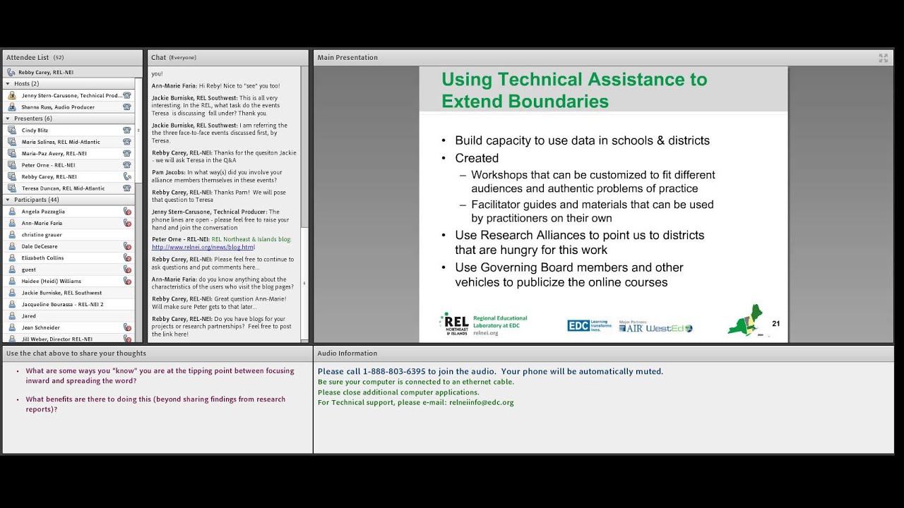 Extending Borders: Communicating Beyond Alliances or Partnerships (REL Mid-Atlantic) (REL Northeast)