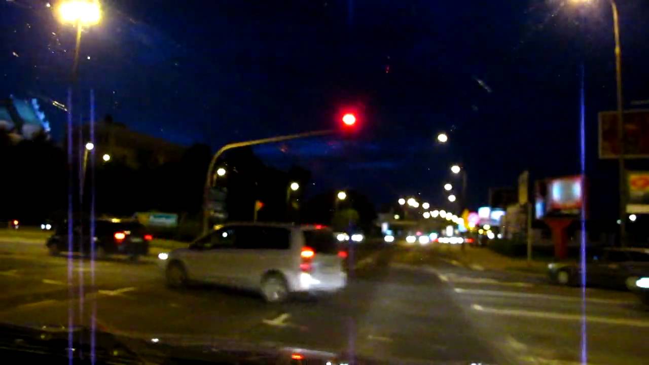 Nocny przejazd po śródmieściu Lublina