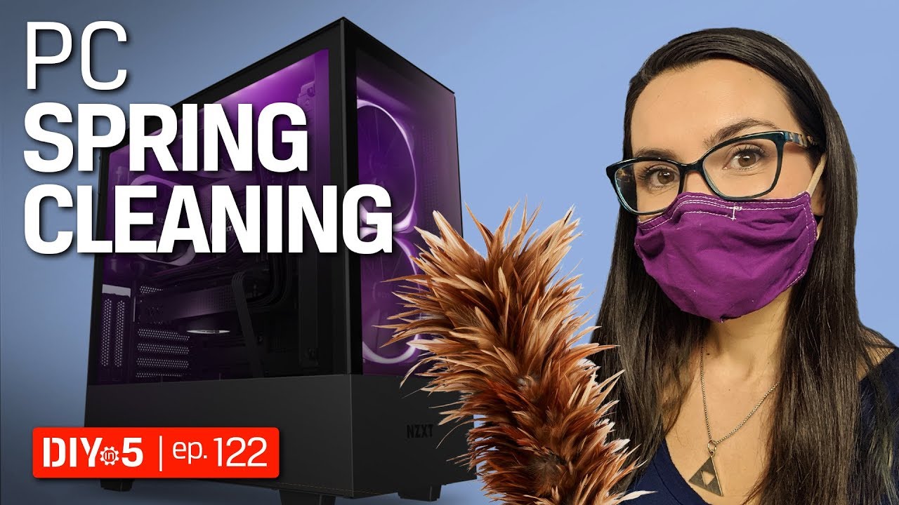 PC Performance - How to Clean off PC Dust AND Free Up Disk Space 🖥🚿 DIY in 5 Ep 122