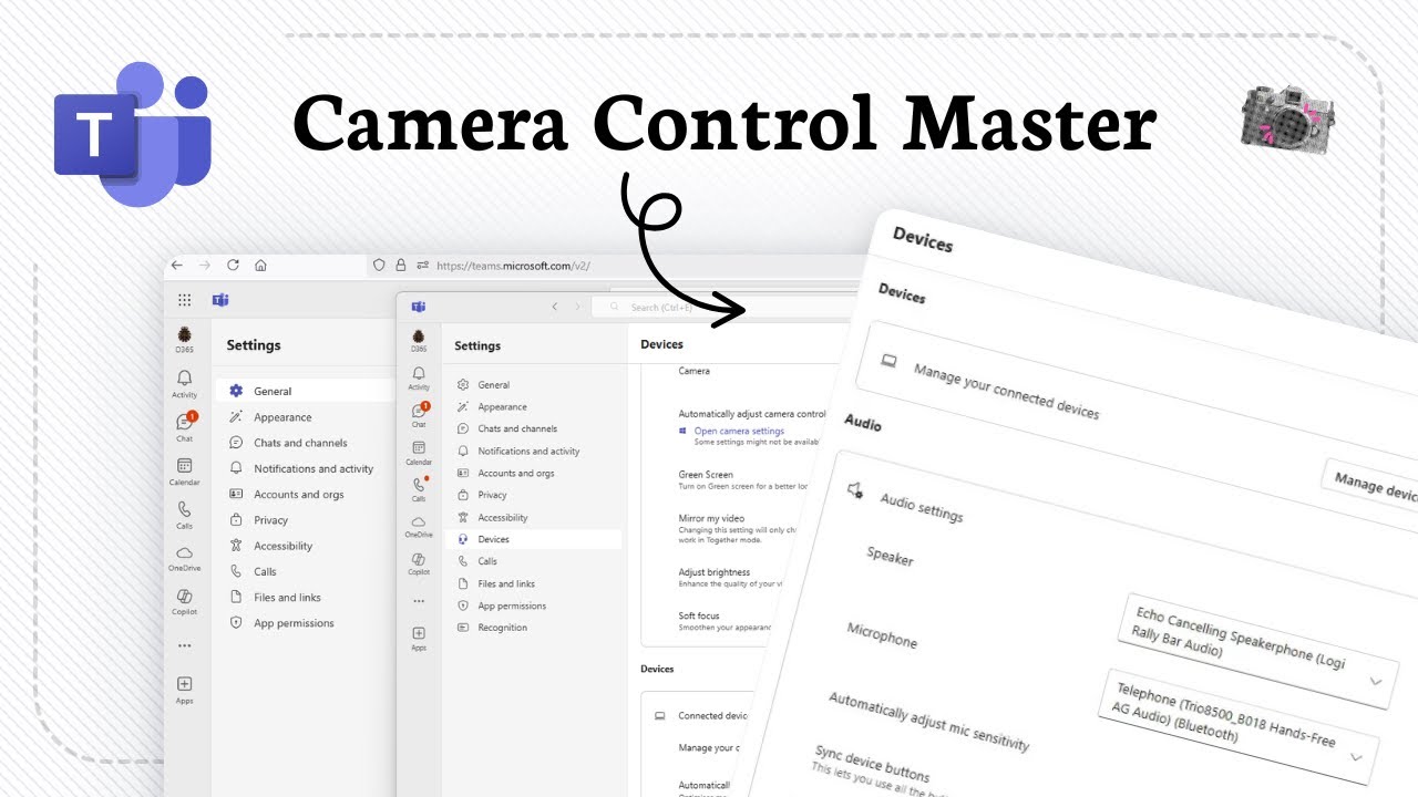 How to adjust camera settings in microsoft teams