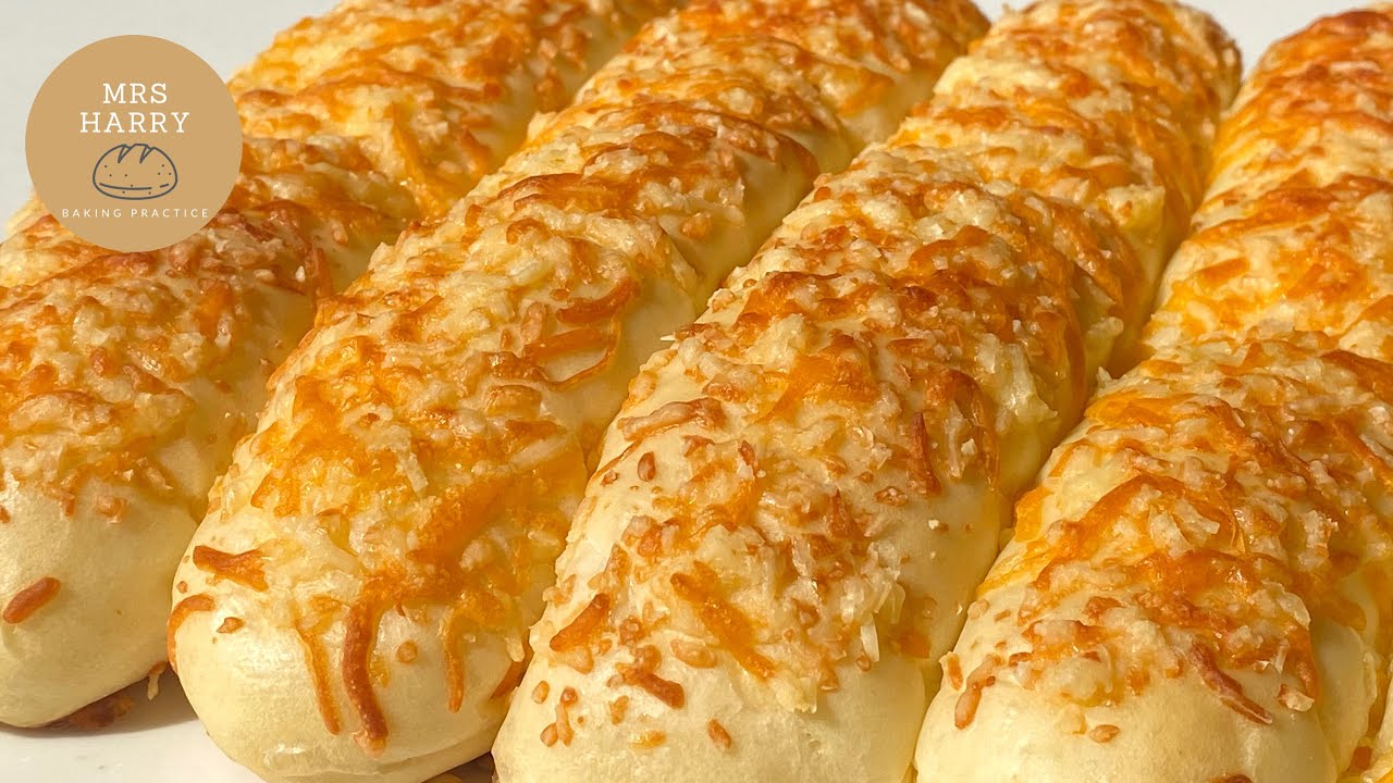 Triple Cheese Bread Sticks 芝士軟麵包條 ｜Mrs Harry Baking Baking