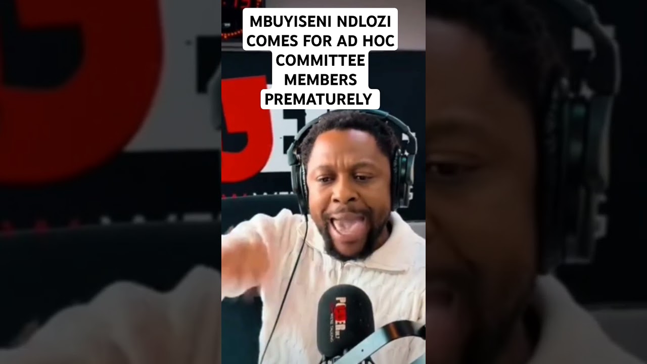MBUYISENI NDLOZI COMES FOR THE AD HOC COMMITTEE MEETING PREMATURELY #politics #mbuyisenindlozi#adhoc
