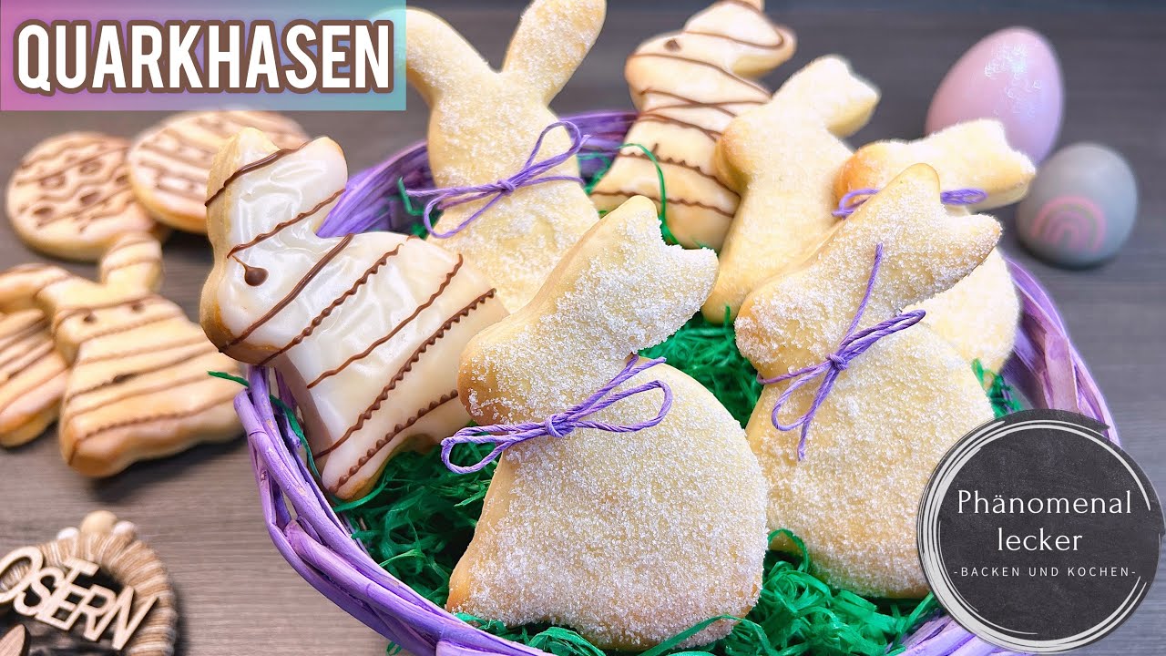Quarkhasen backen - einfaches Rezept für super leckere und weiche Häschen! 🐇