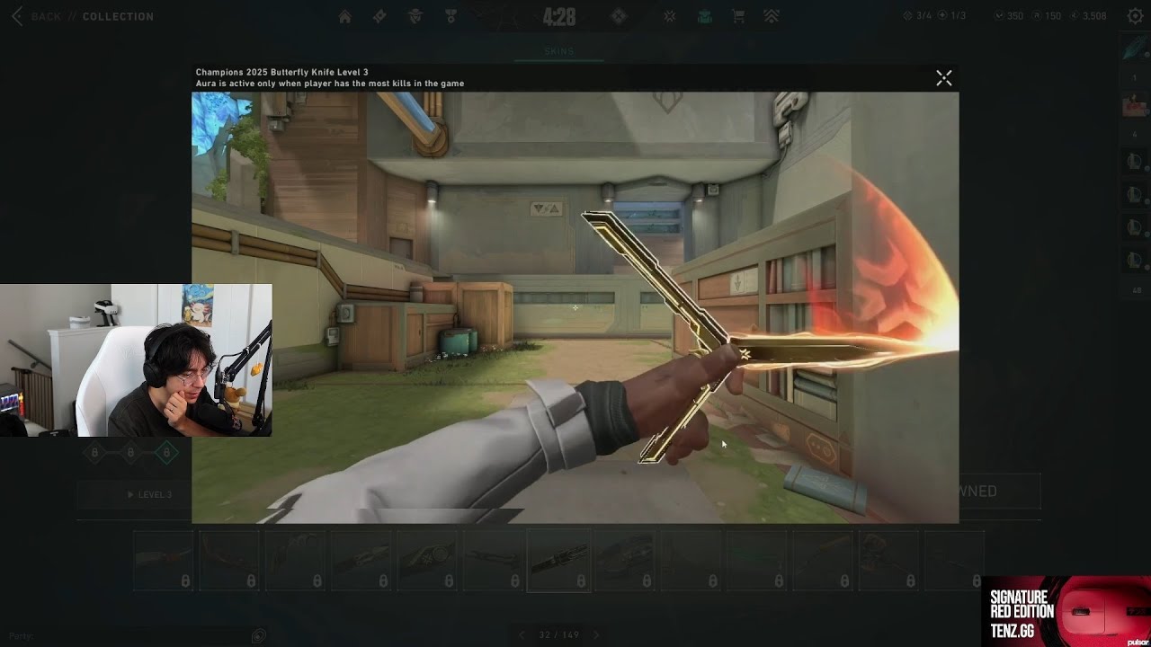 TenZ Reviews New Champions 2025 Butterfly Knife | Which Champions Knife Is the Best?
