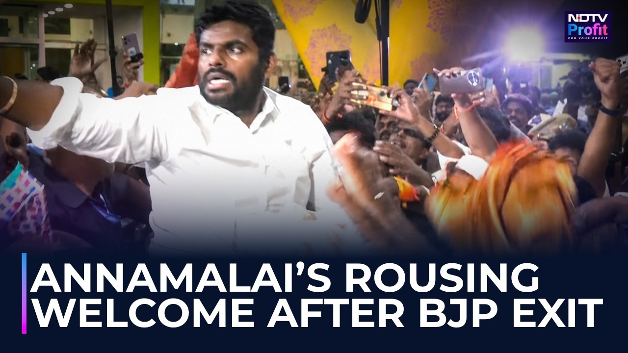 Massive Welcome For Annamalai In Chennai After Resigning From BJP