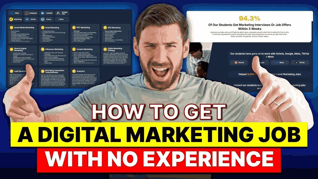How to Get a Digital Marketing Job with No Experience | Skills, Tips & Tools to Start