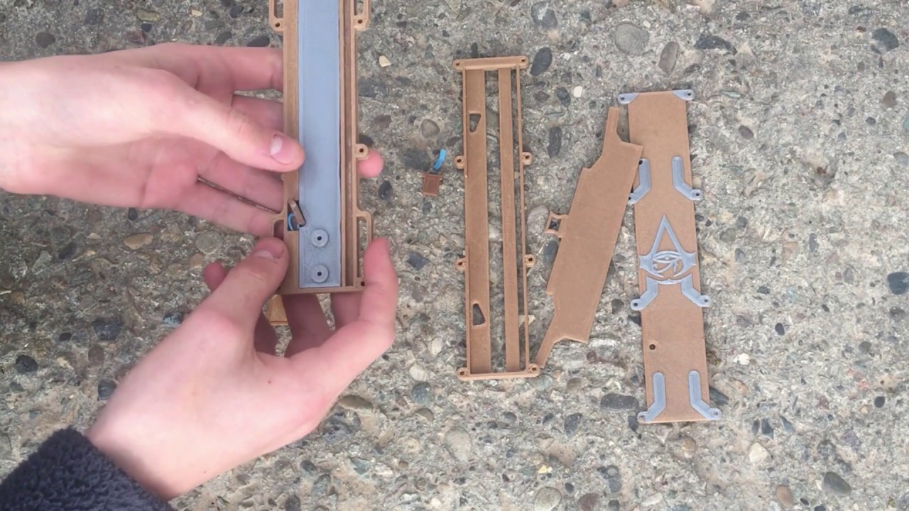 3D Printed Assassin's Creed Hidden Blade Assembly