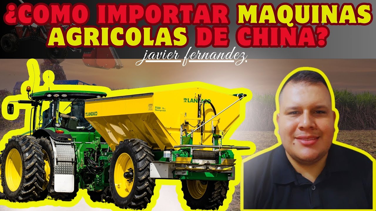 ¿como importar maquinaria de china a Colombia?