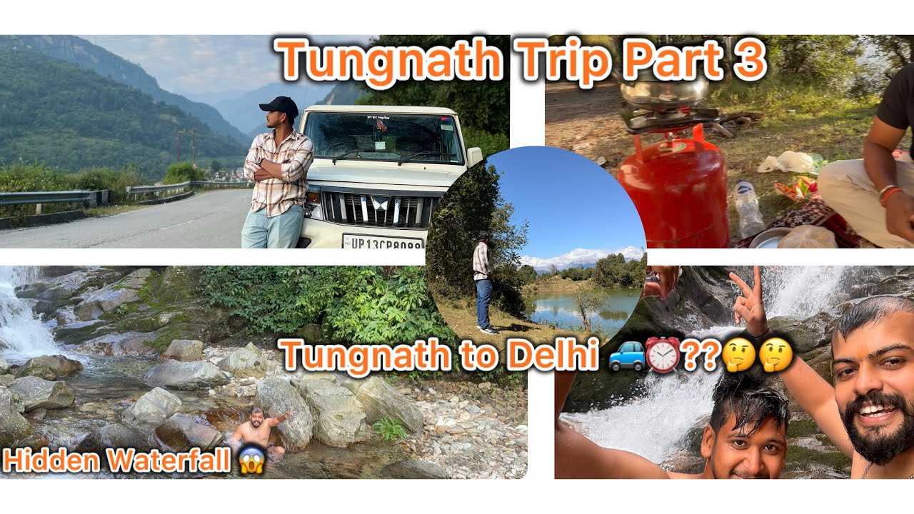Tungnath Trip Part 3 | Deoria Tal Trek, Waterfall Cooking & Last Day Masti | Vlog