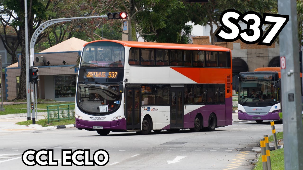[SBST] SBS3293C on CCL Shuttle 37 - Volvo B9TL Wright