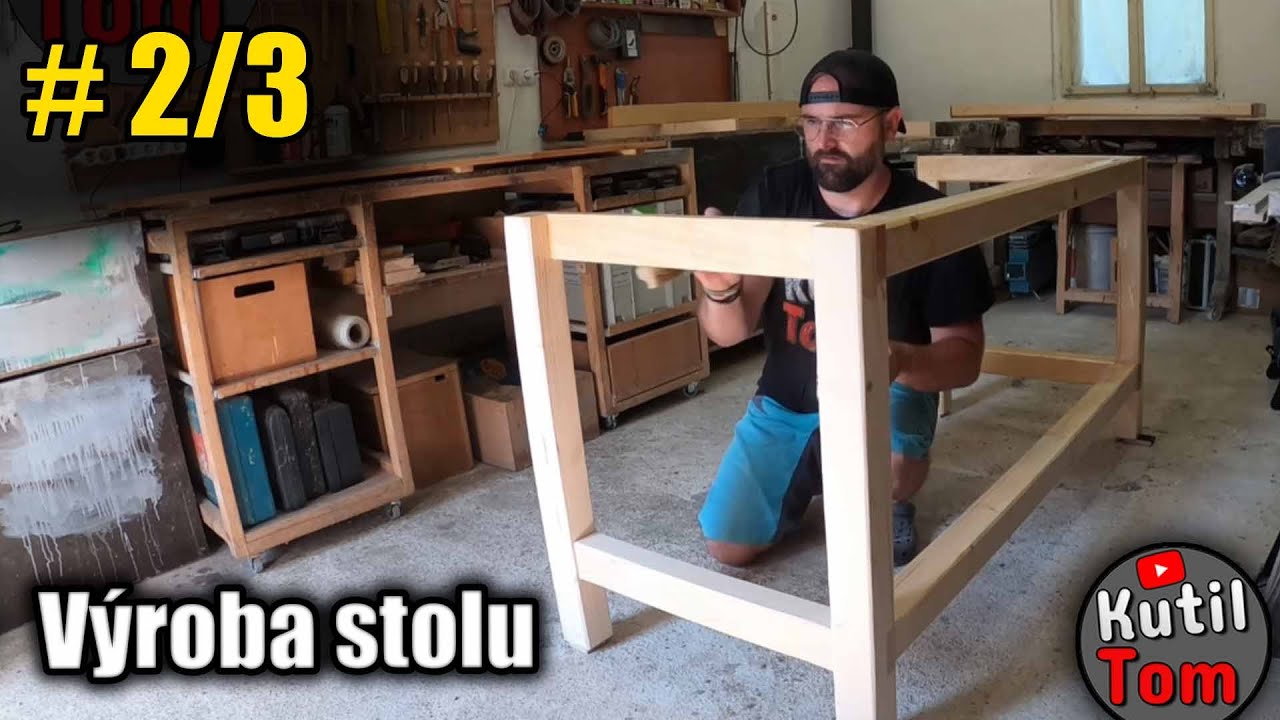 V&yacute;roba dřevěn&eacute;ho stolu  2/3 - Kutil Tom