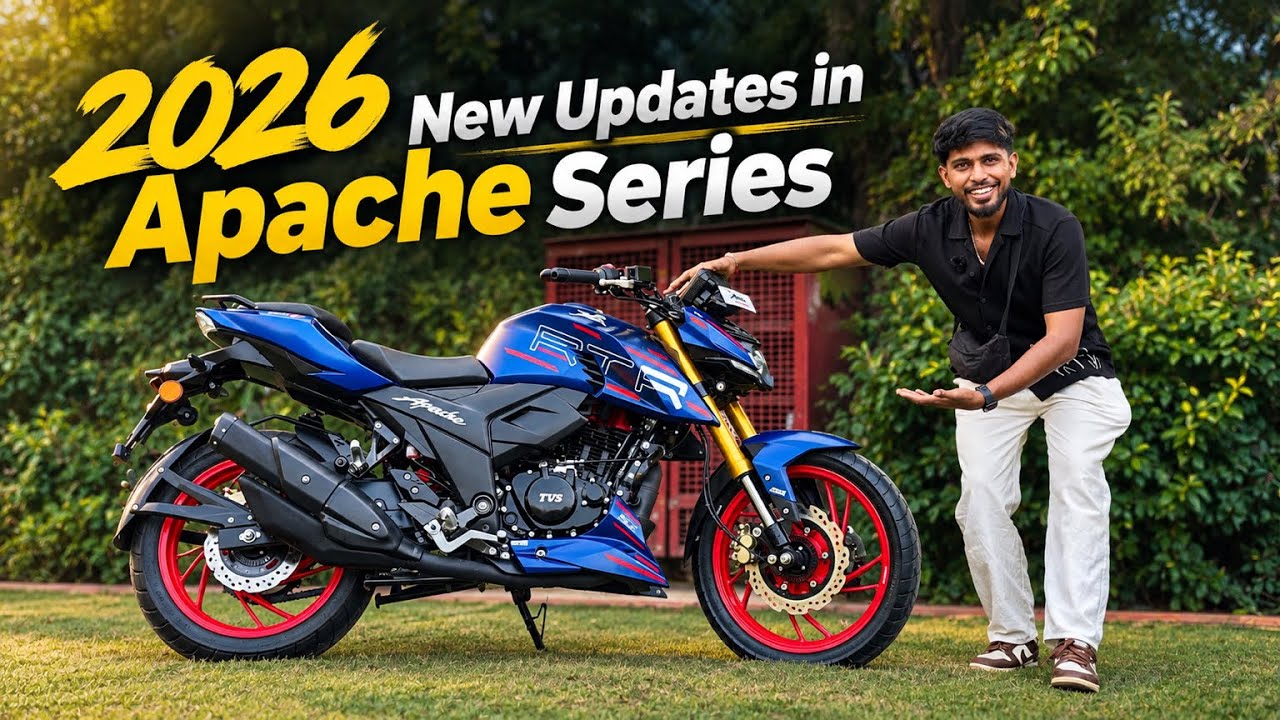2026 New TVS Apache Series 😍 New Features, Price, Detailed Walkaround 😱