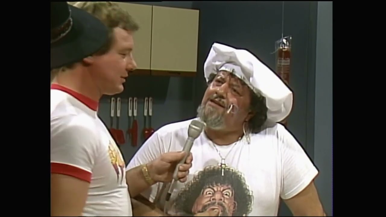 Roddy Piper and Bob Orton Cooking Show - Tuesday Night Titans