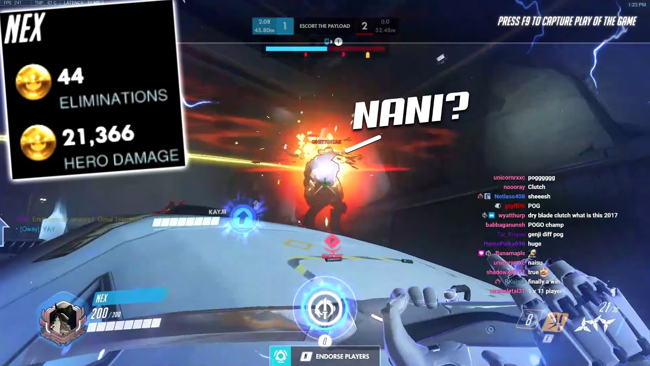 When you're the fastest Genji in the World! Necros POTG! [ Overwatch Season 29 Top 500 ]