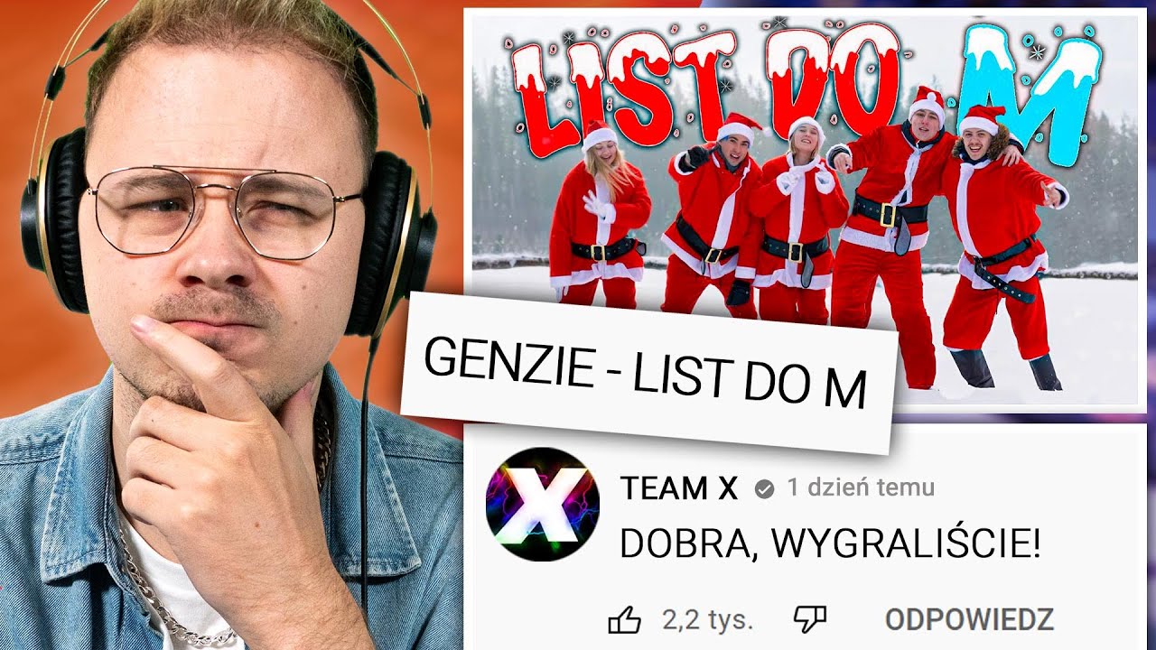 OCENIAM PIOSENKI POLSKICH YOUTUBERÓW - GENZIE - LIST DO M