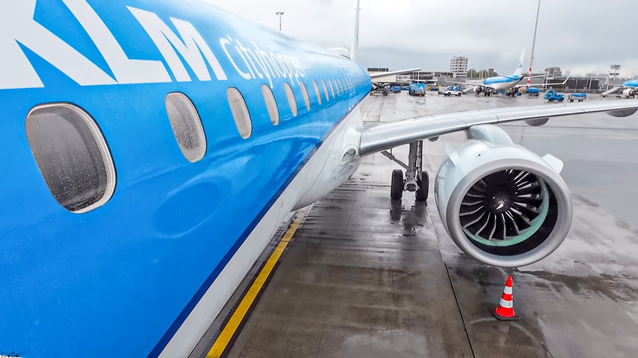 AMSTERDAM to Toulouse | KLM Embraer 195-E2 | Flight Report (2024)