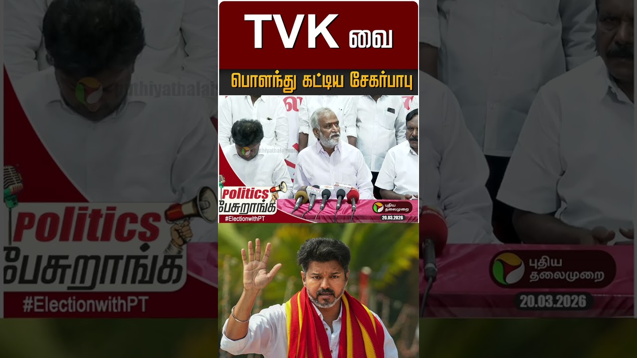 TVK வை பொளந்து கட்டிய சேகர்பாபு | POLITICS PESURANGA | PTD