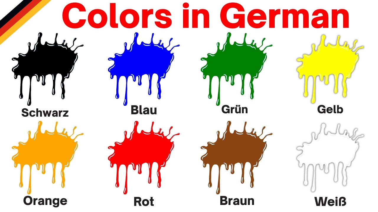 Learn German Vocabulary | Colors in German | German Colors | Colors name in German | Names of Colors