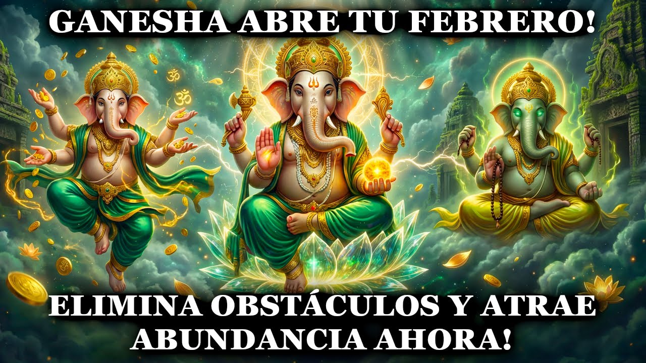 DEJA QUE GANESHA ABRA TU FEBRERO. MANTRA SÚPER PODEROSO - CAMINOS ABIERTOS Y PROSPERIDAD.