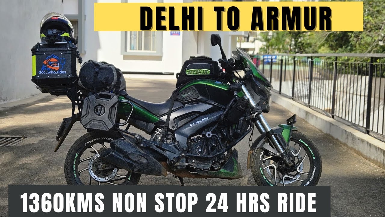 Delhi to Armur in 24 hrs | 1360 km Non-Stop Ride