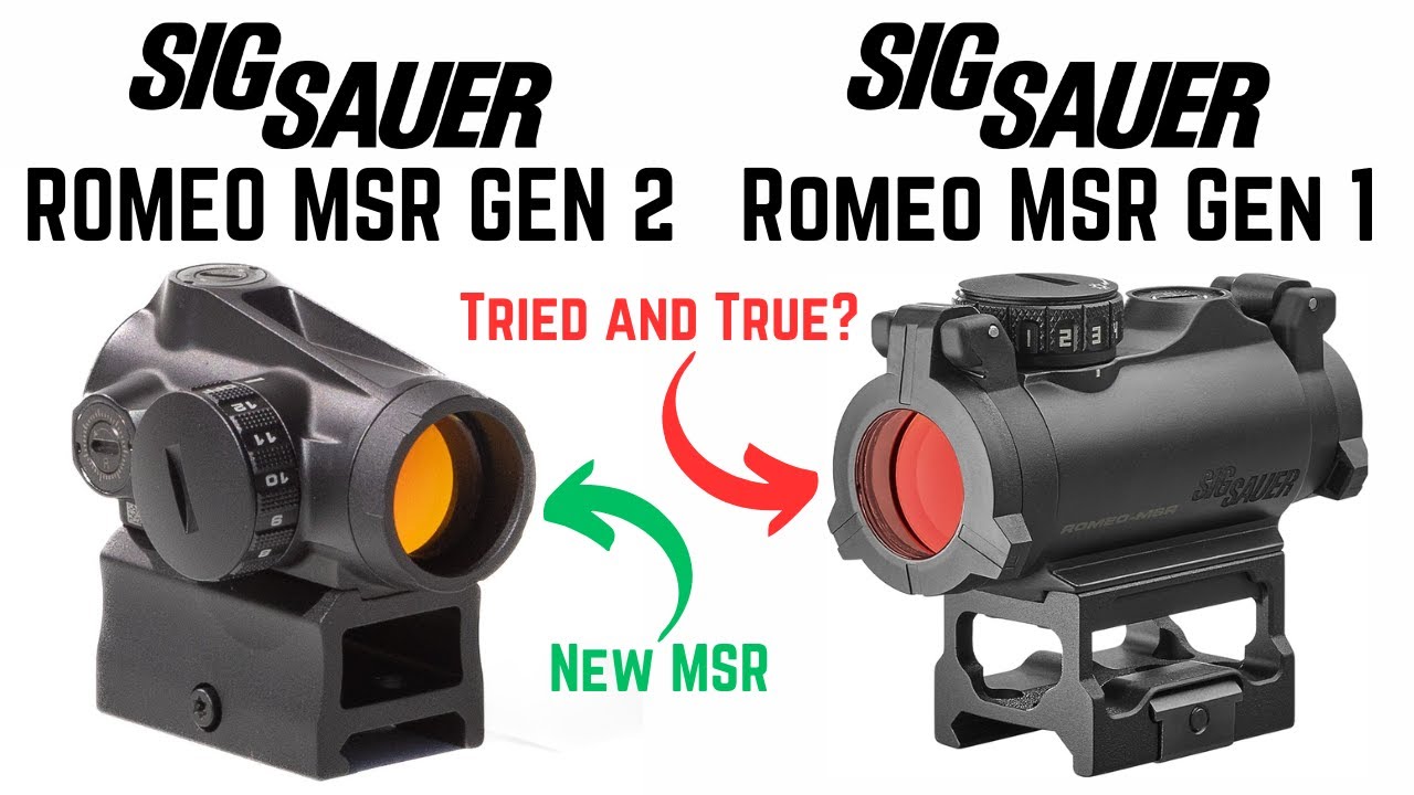 Sig Sauer Romeo MSR Gen 1 vs Gen 2 Red Dots: What's The Difference?