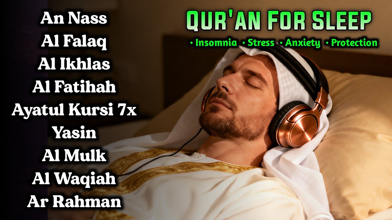 Beautiful Quran For Sleep | Al-fatihah, Ayatul Kursi, Yasin, Ar-rahman | Peaceful Quran Re citation