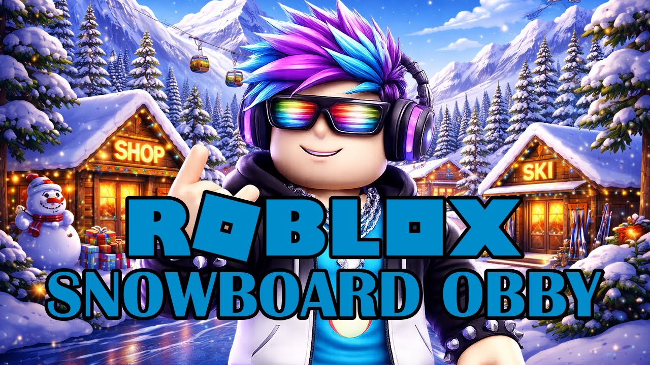 Roblox Snowboard Obby Gameplay | No Commentary