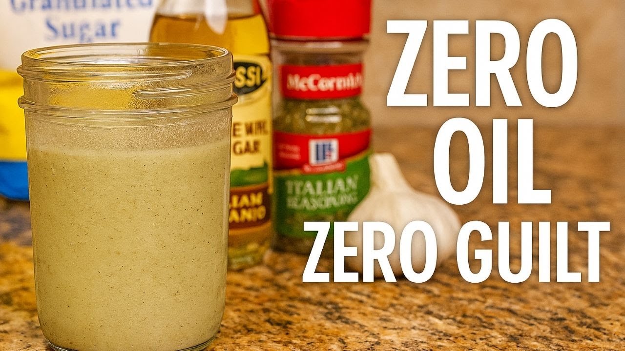 Простая итальянская заправка без масла (обезжиренная и очень вкусная)