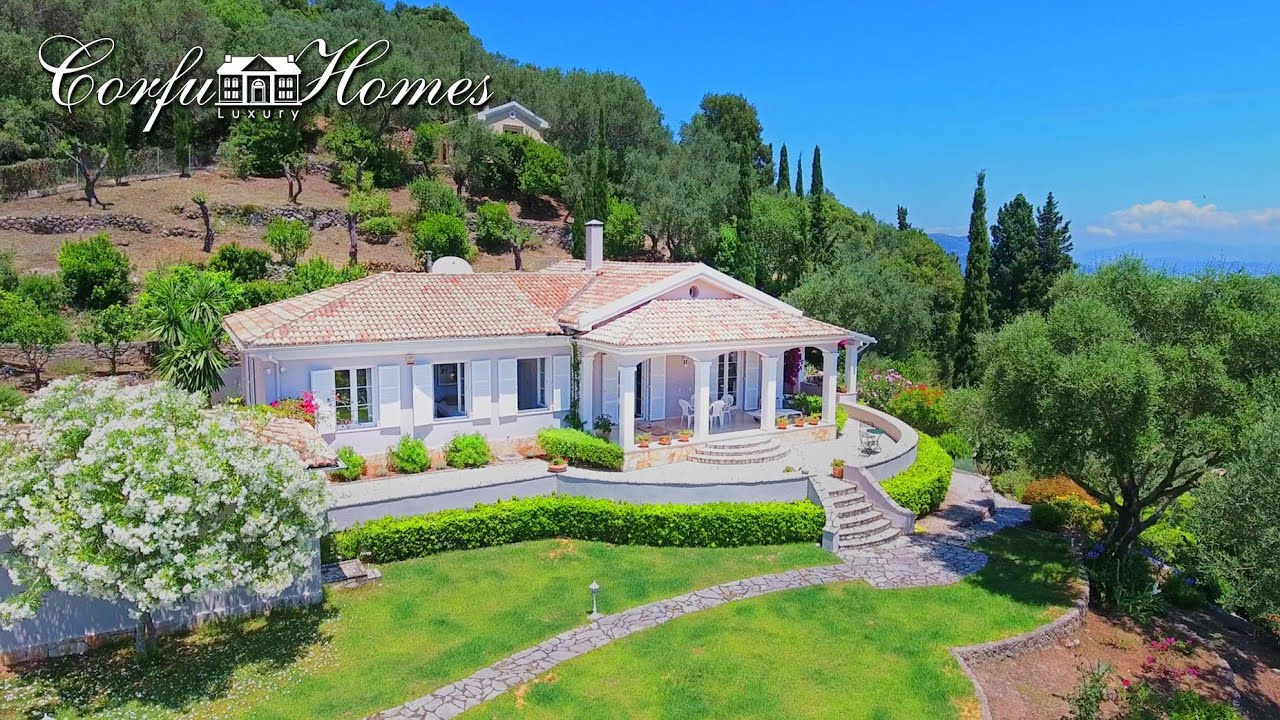Magnificent country style villa with guest house, Central Corfu