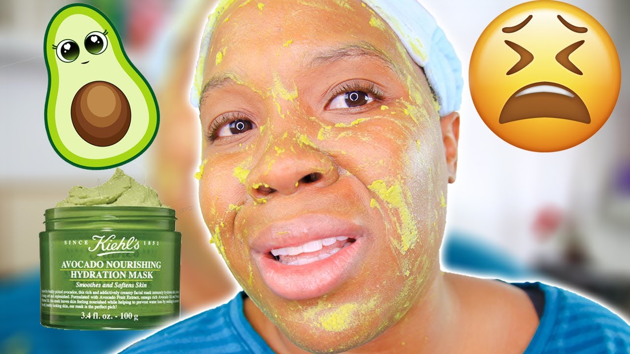 I Tried Kiehls Avocado Mask! Kiehl's Avocado Nourishing Hydrating Mask REVIEW AND DEMO!
