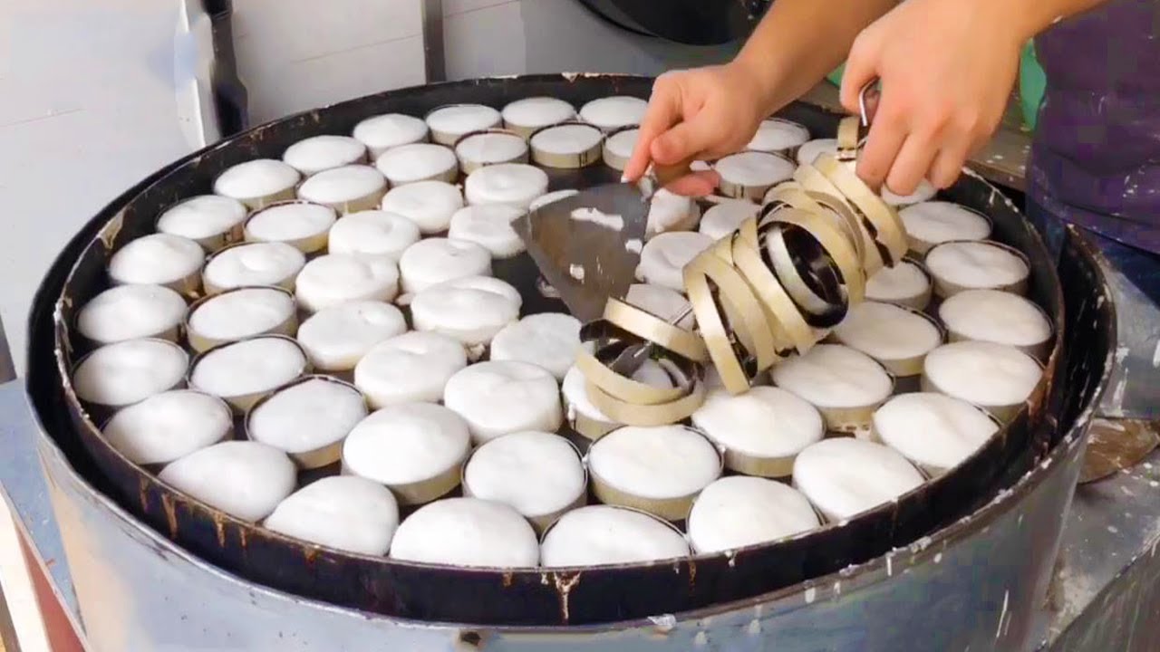 湖北夫妻卖特色“米粑粑”，2元一对，老板神手速，生意太火爆！【唐哥美食】