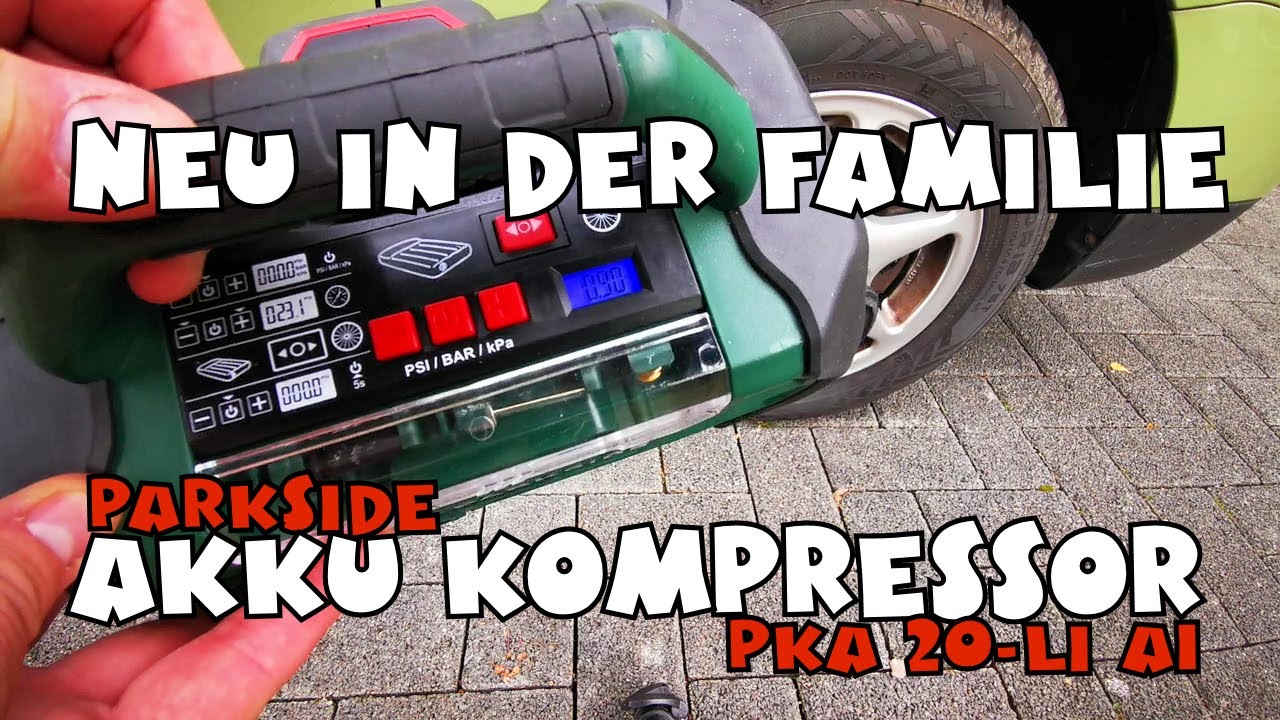 Ausprobiert: Akku Kompressor 20 Volt PKA 20-Li A1 von PARKSIDE®