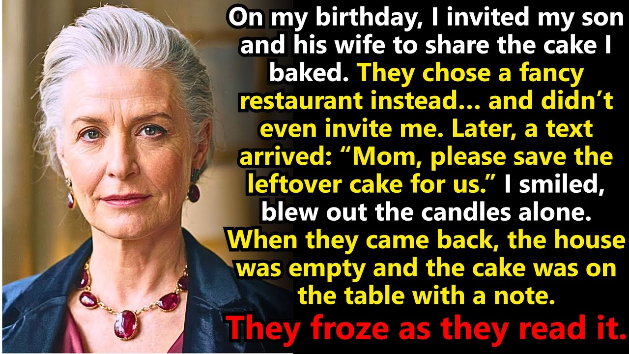 My Son Ditched Me On My Birthday… When He Came Home, A Note Stopped Him Cold