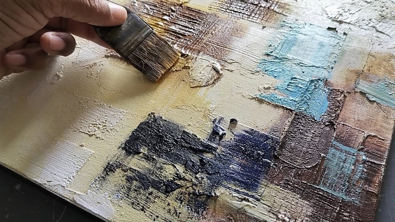 Mastering TEXTURED ABSTRACT Art On Canvas /  ACRYLIC PAINTING /  Step by Step Tutorial