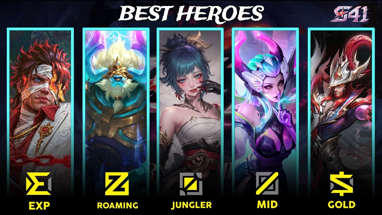 BEST Heroes For Every Role in Season 41! 🔥 Rank Up Fast in MLBB Meta Guide
