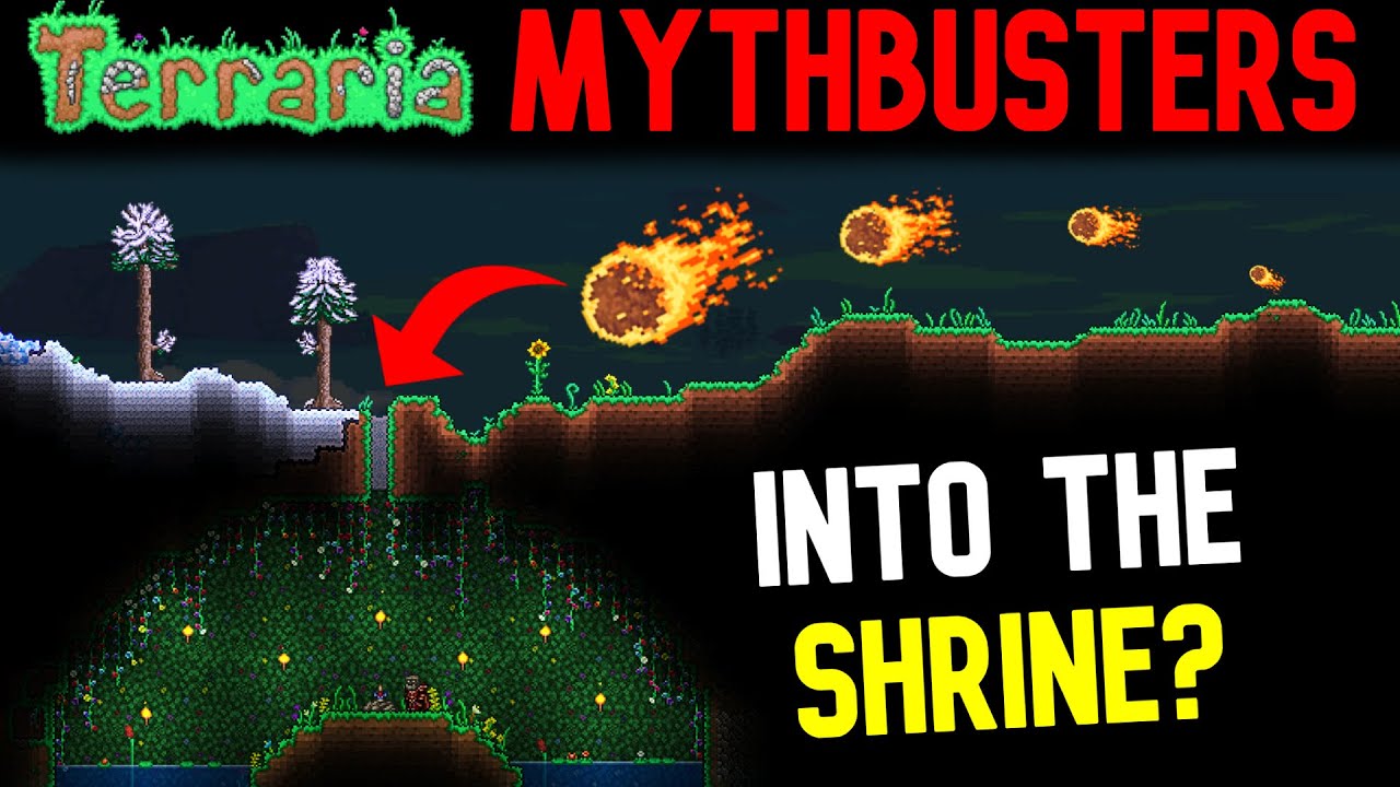 Can a Meteor land in a Sword Shrine? | Terraria Journey's End Mythbusters