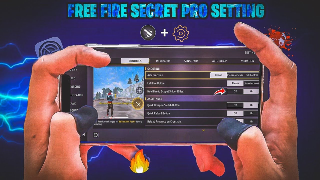 Free Fire Pro Setting [ Secret ] Sensitivity + Fire Button Size | New Headshot Setting ~