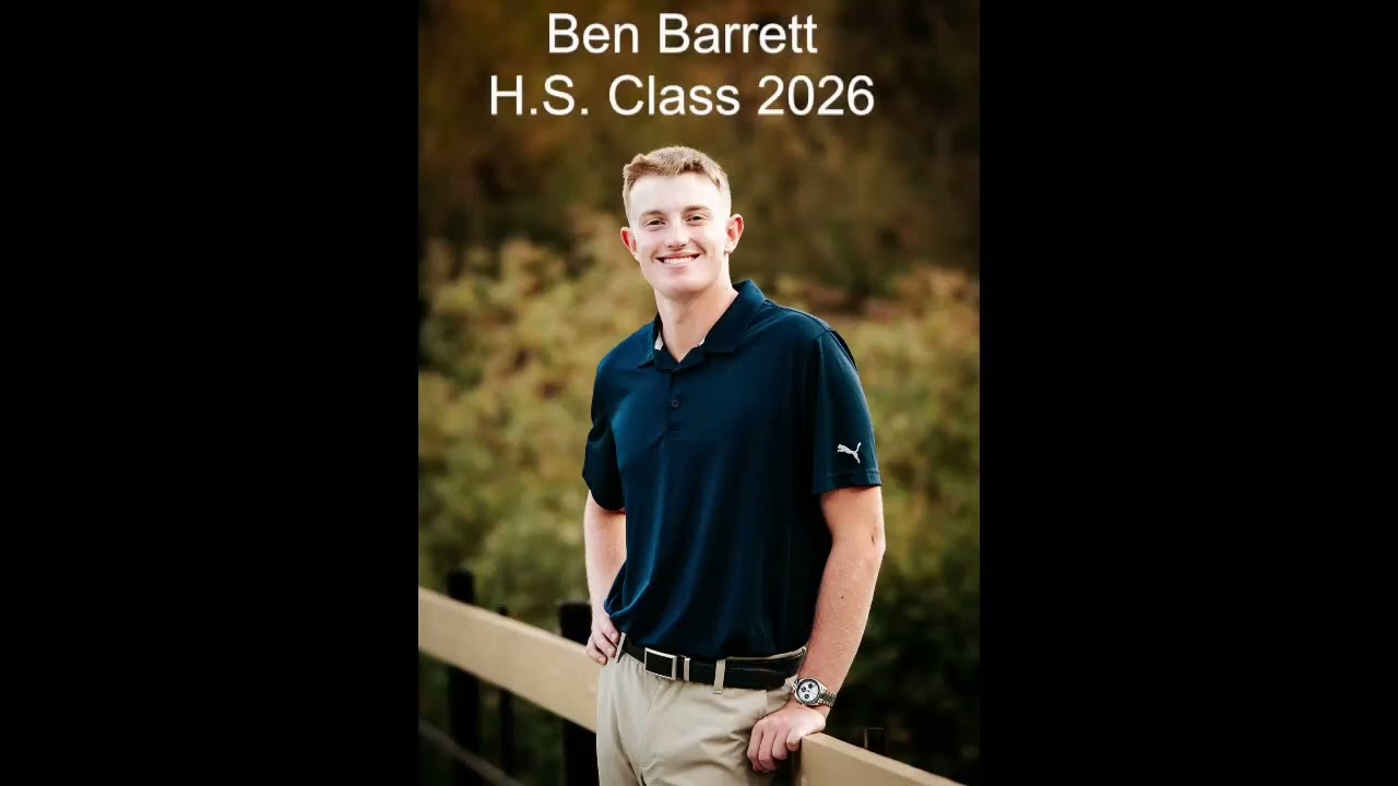 Ben Barrett H.S. class of 2026 random golf swing videos.