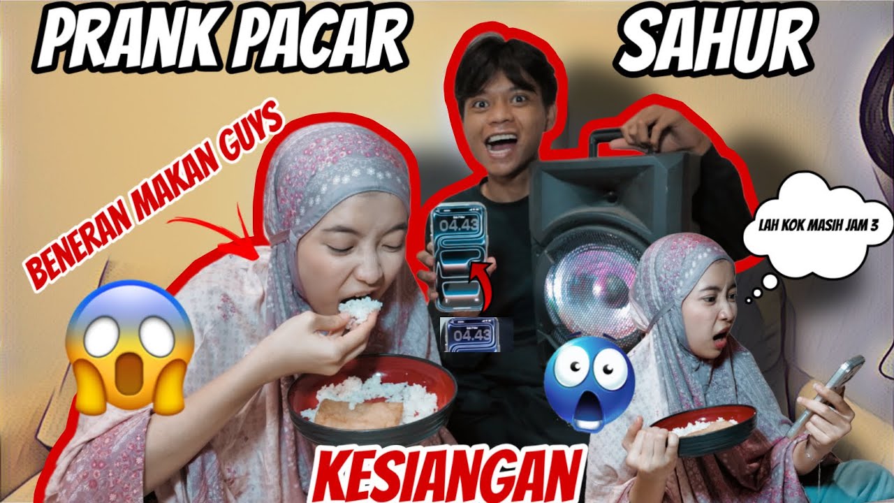 PEMBALASAN❗️PRANK SYIFA SAHUR KESIANGAN😱SYIFA SAMPE PANIK BANGET❗️