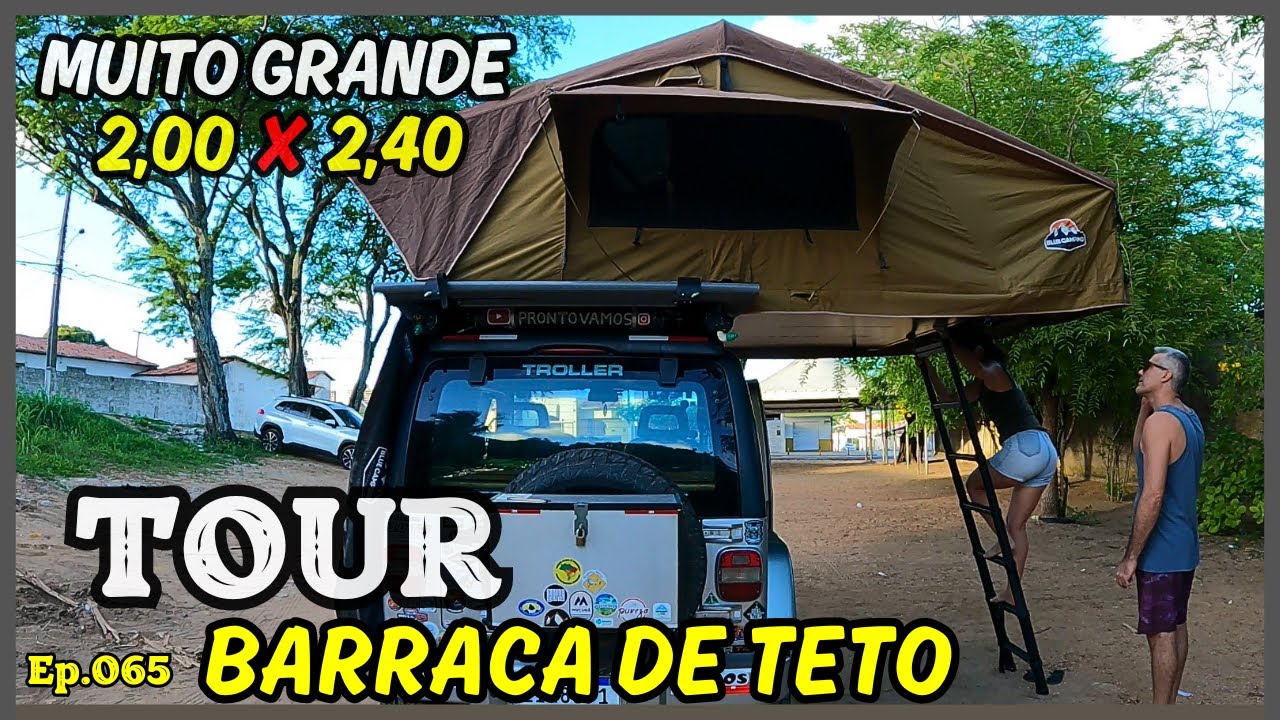 Tudo sobre a nossa barraca de teto automotiva Blue Camping Expedition  |Ep.065 #barracadeteto