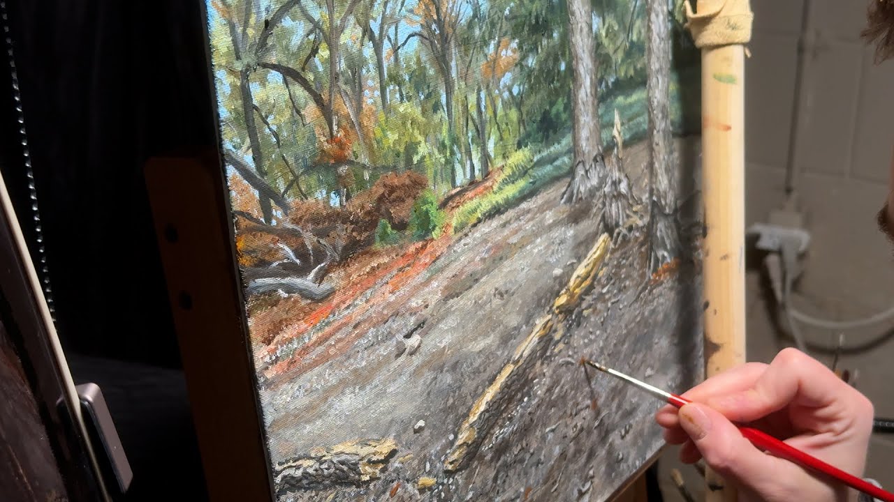Oil Painting A Fallen Oak - 