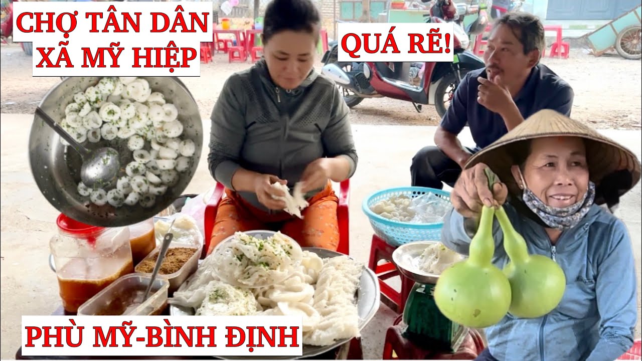 Chợ PHIÊN Nhiều Loại Nông Sản ở Quê Giá QUÁ RẼ | Chợ Tân Dân-Mỹ Hiệp-Phù Mỹ-Bình Định